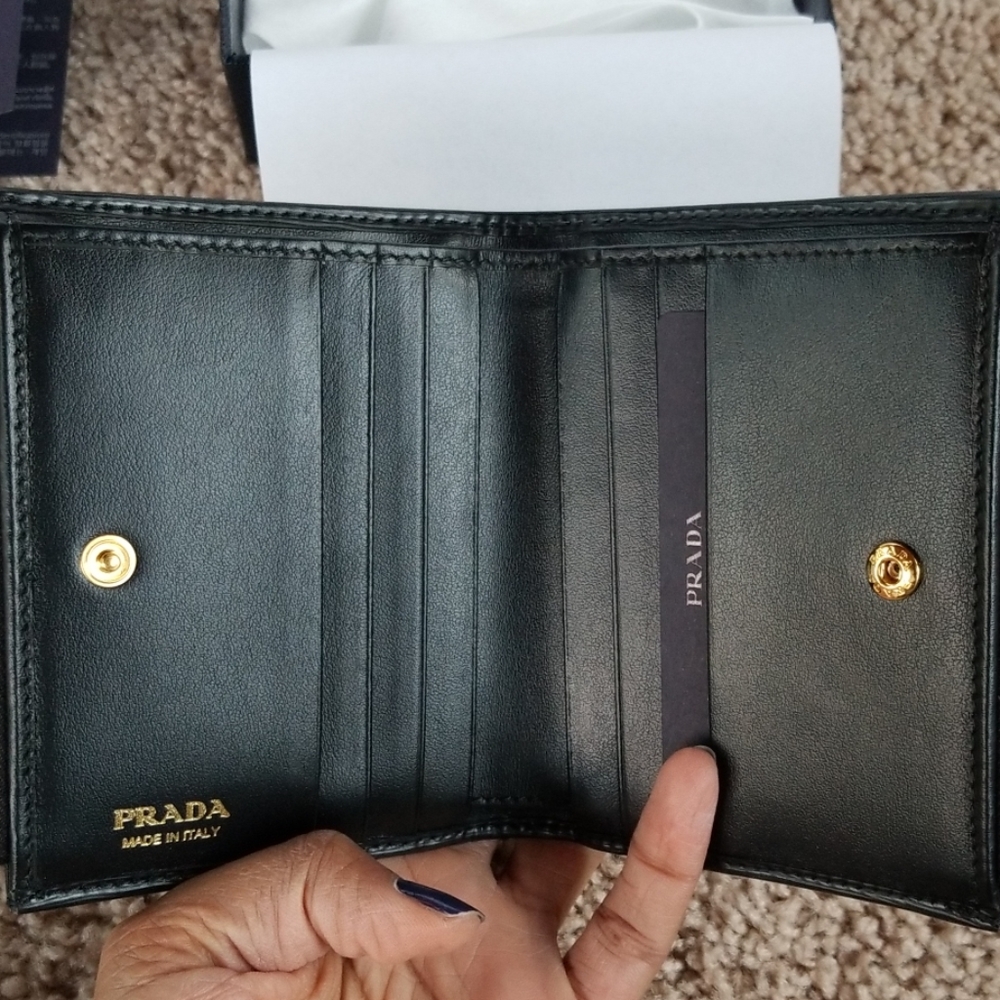 Prada Vitello Move Wallet, Nero, Black - Picture 5 of 8